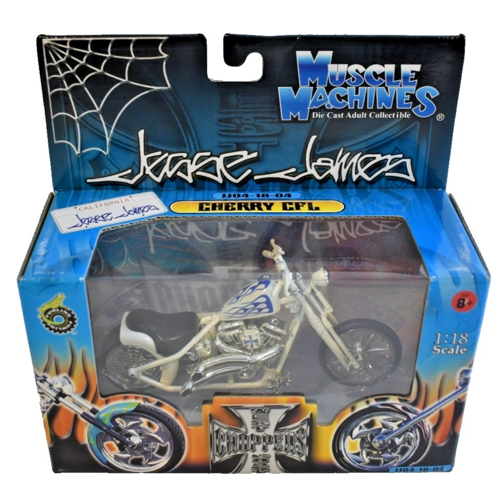 Jesse James West Coast Choppers Cherry CFL 1:18 Scale Diecast JJ04-18-04